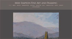 Desktop Screenshot of mikesimpsonart.com