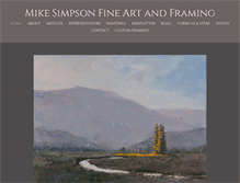 Tablet Screenshot of mikesimpsonart.com